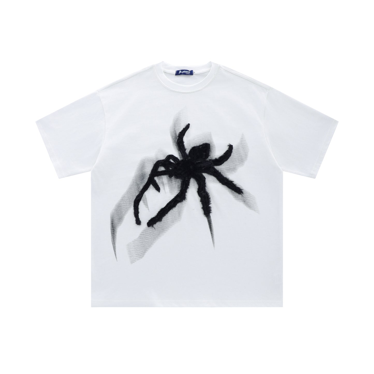 1990 Fashion T-Shirt Vintage T-Shirt Summer Spider Embroidery Short Sleeve
