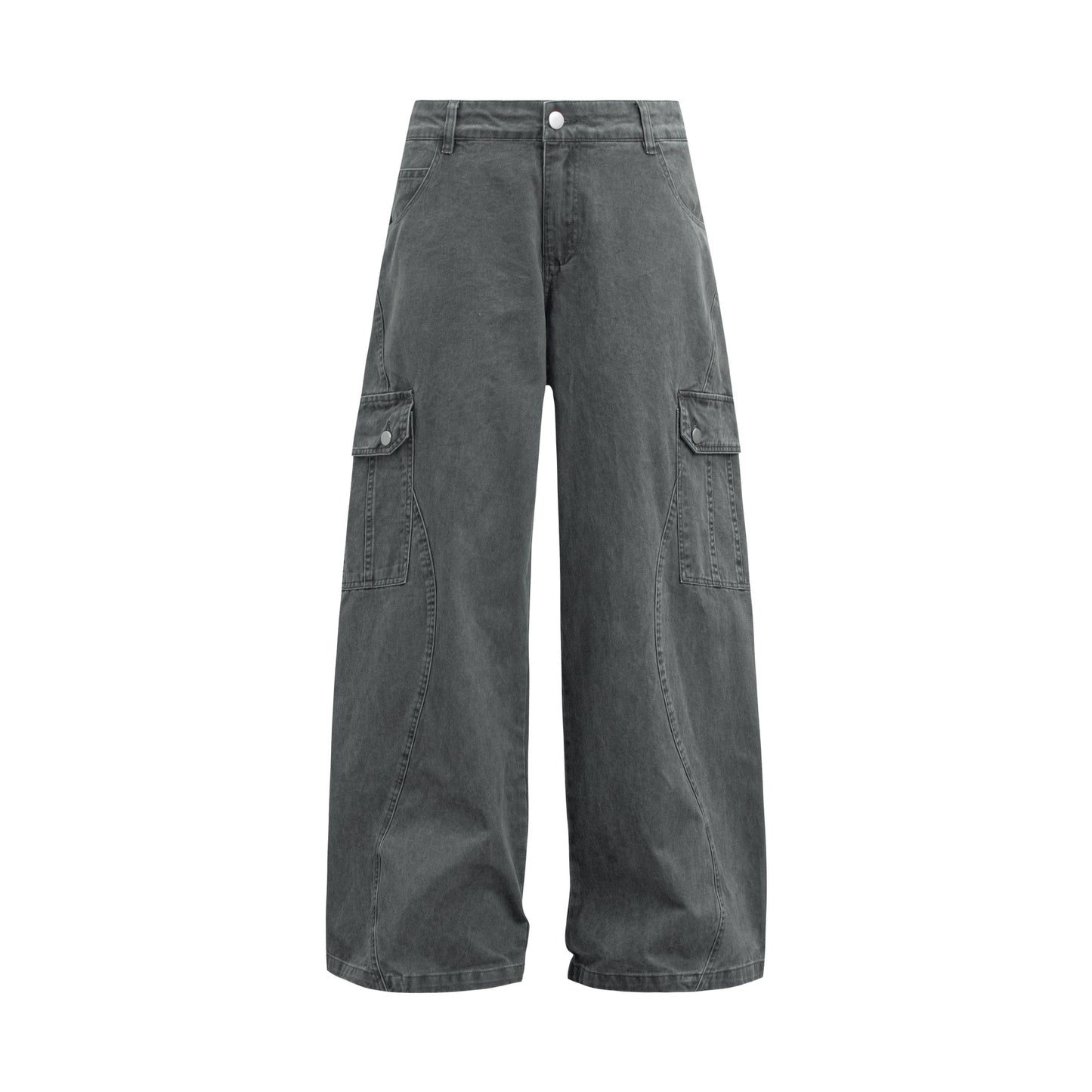 Hip Hop Pants For Boys Vintage Washing Old Loose Straight Overalls Casual Trousers