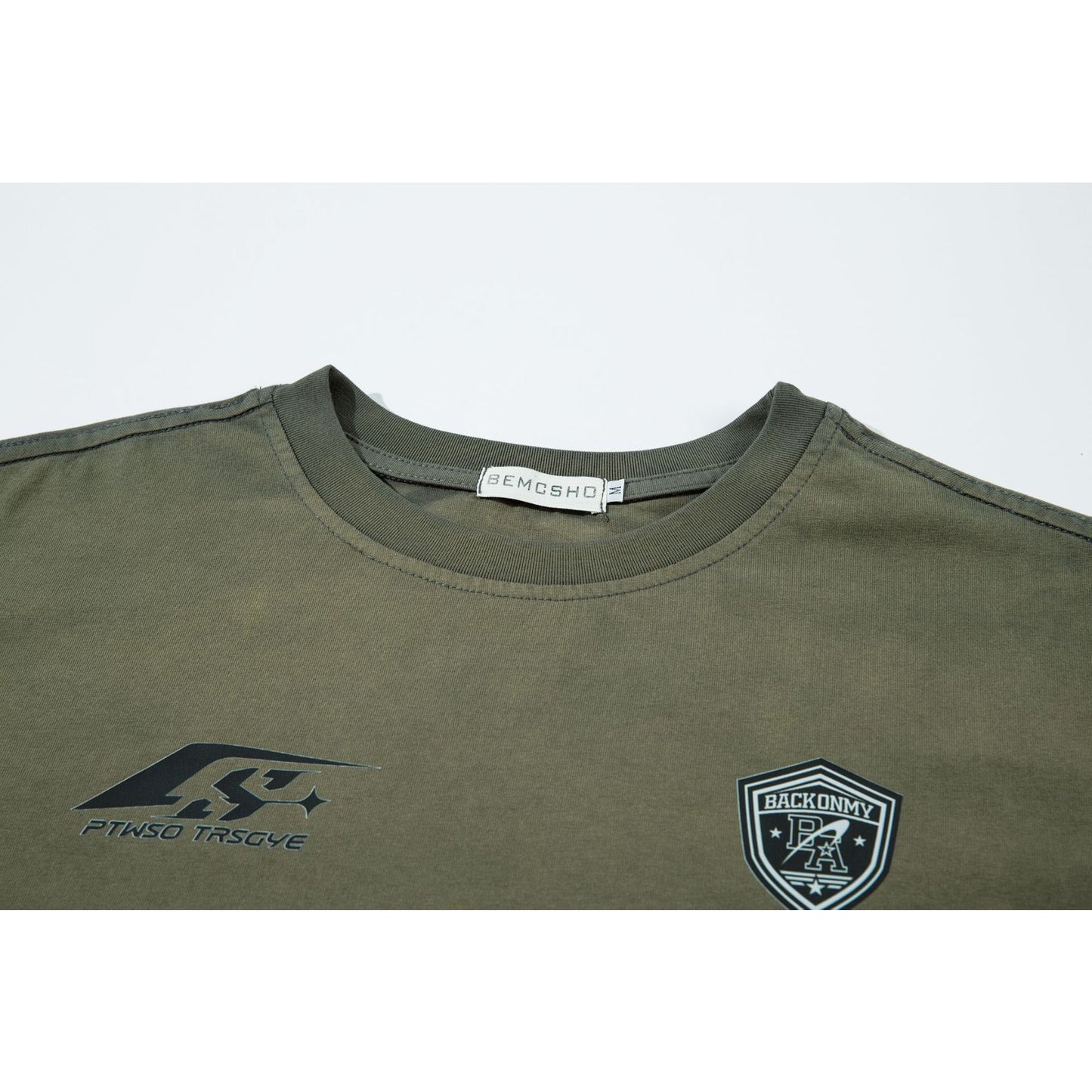 Ye T Shirt Summer Retro Washed Old Tee Short Sleeve T-Shirt