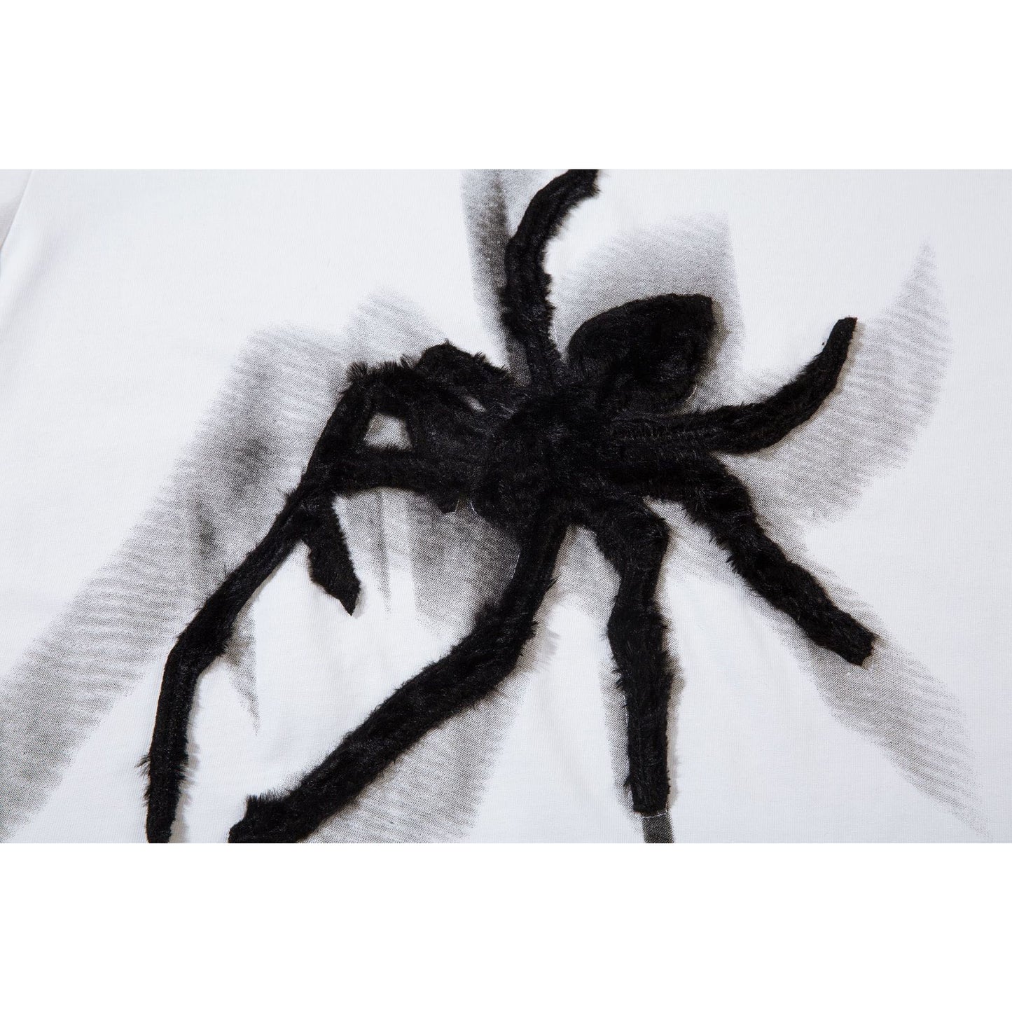 1990 Fashion T-Shirt Vintage T-Shirt Summer Spider Embroidery Short Sleeve