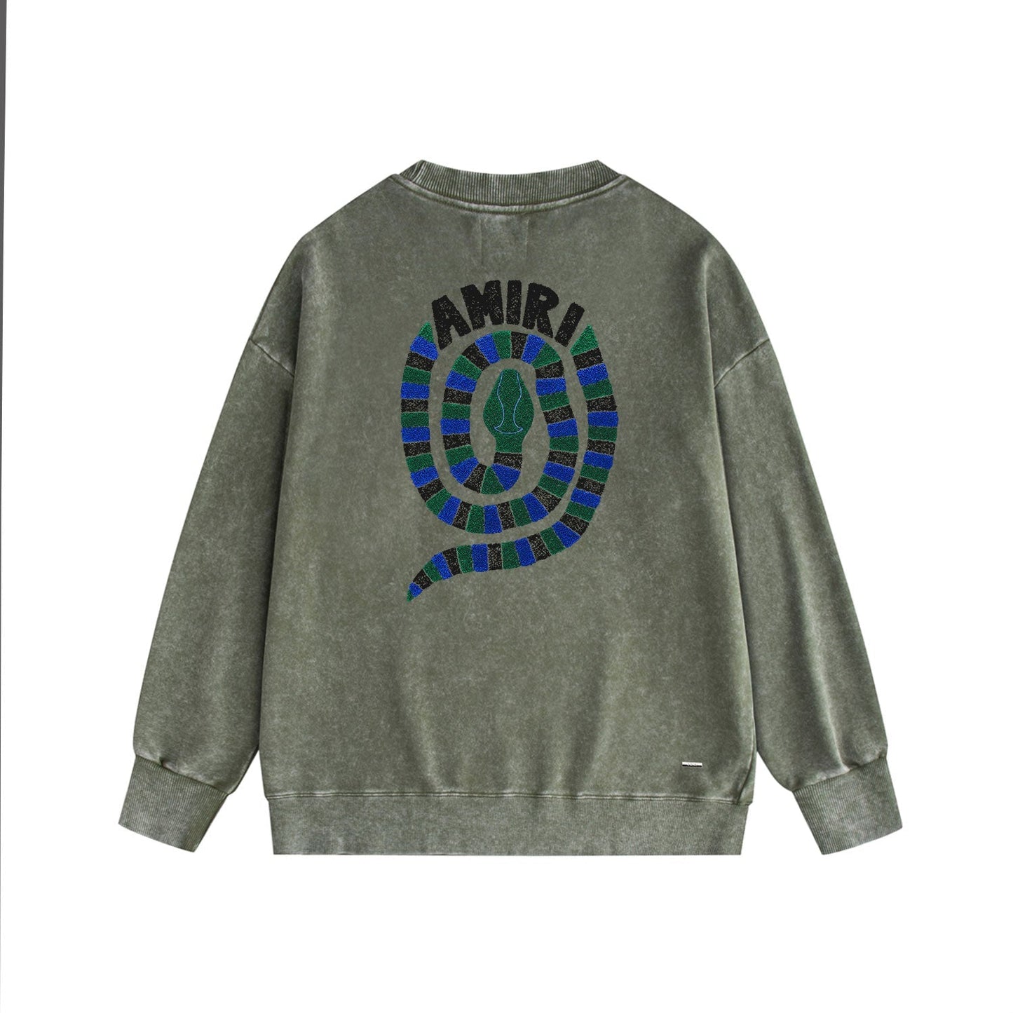 Amiri Distressed Sweatshirt Printed Trendy Pure Cotton