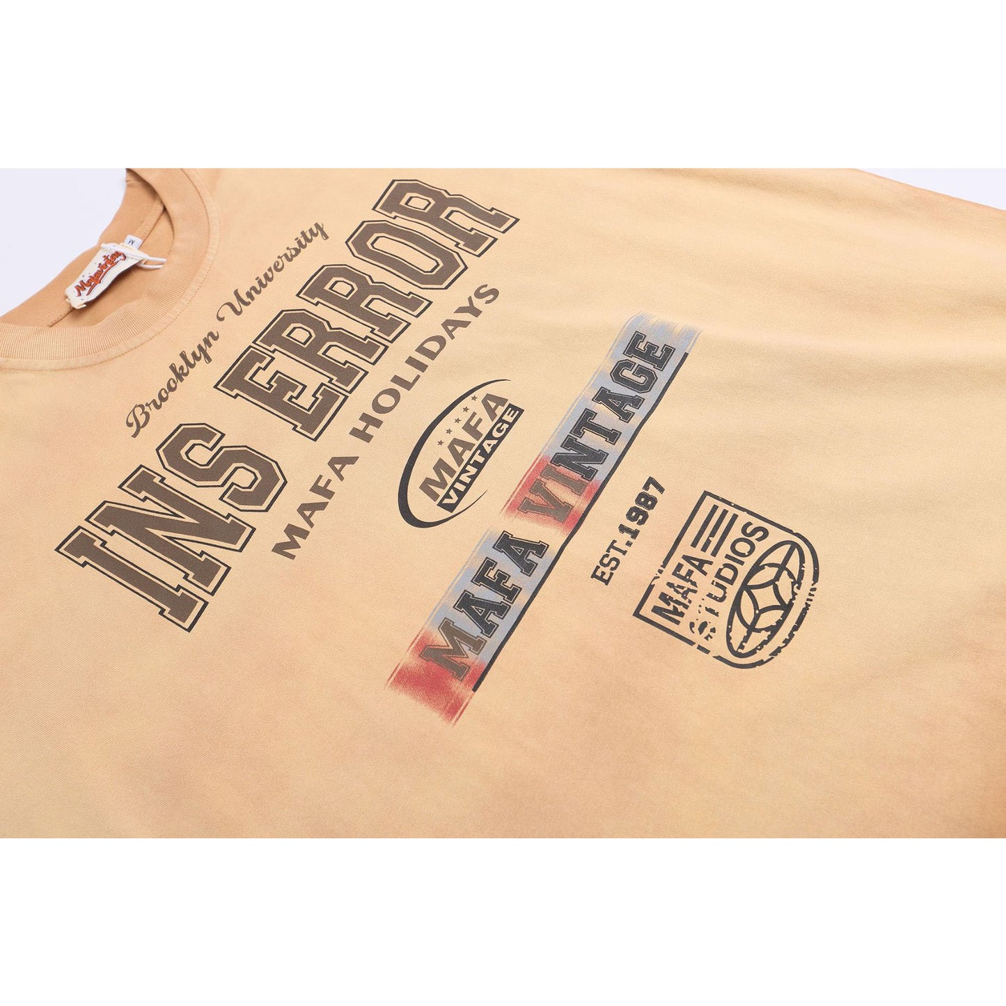 Hustle vintage summer short sleeve t-shirt