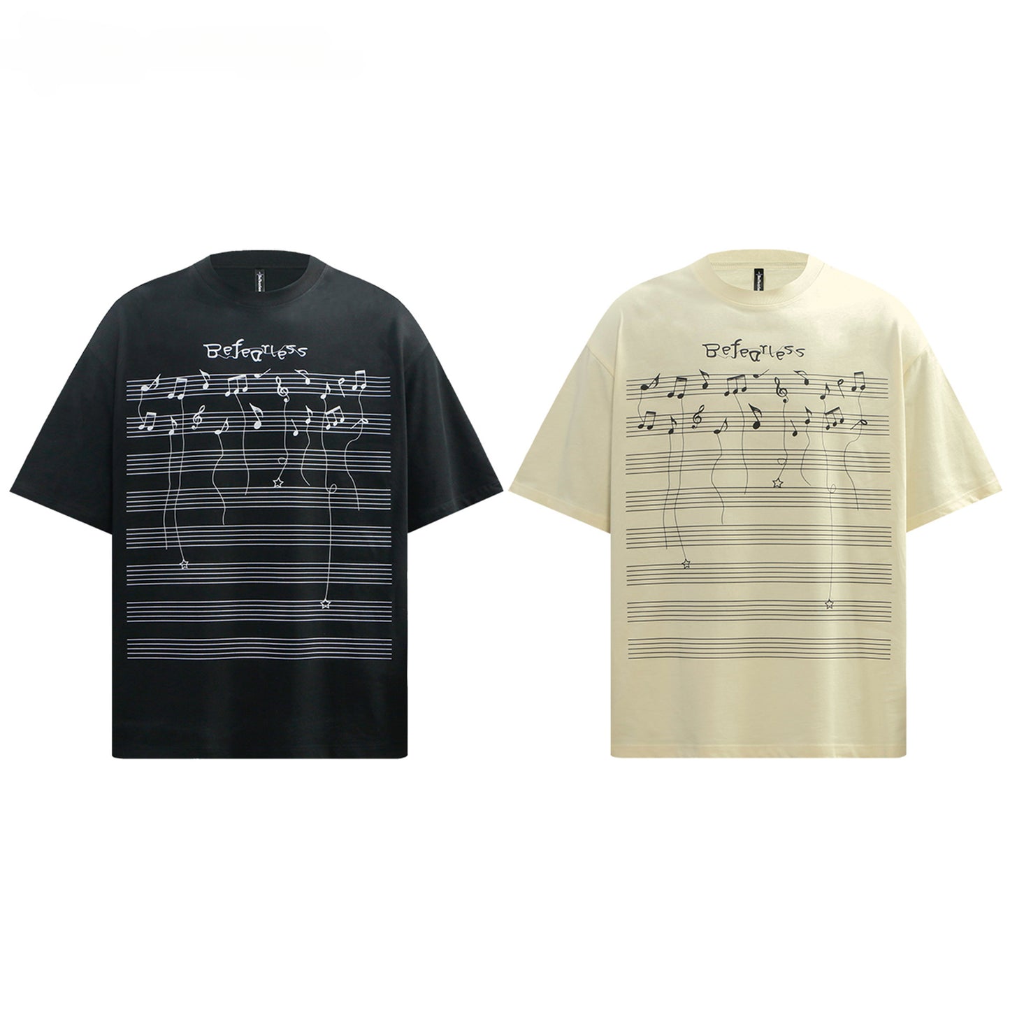 80s And 90s Vintage T Shirts Alphabet Sheet Short Sleeve Summer Men's and Women's Loose Tops