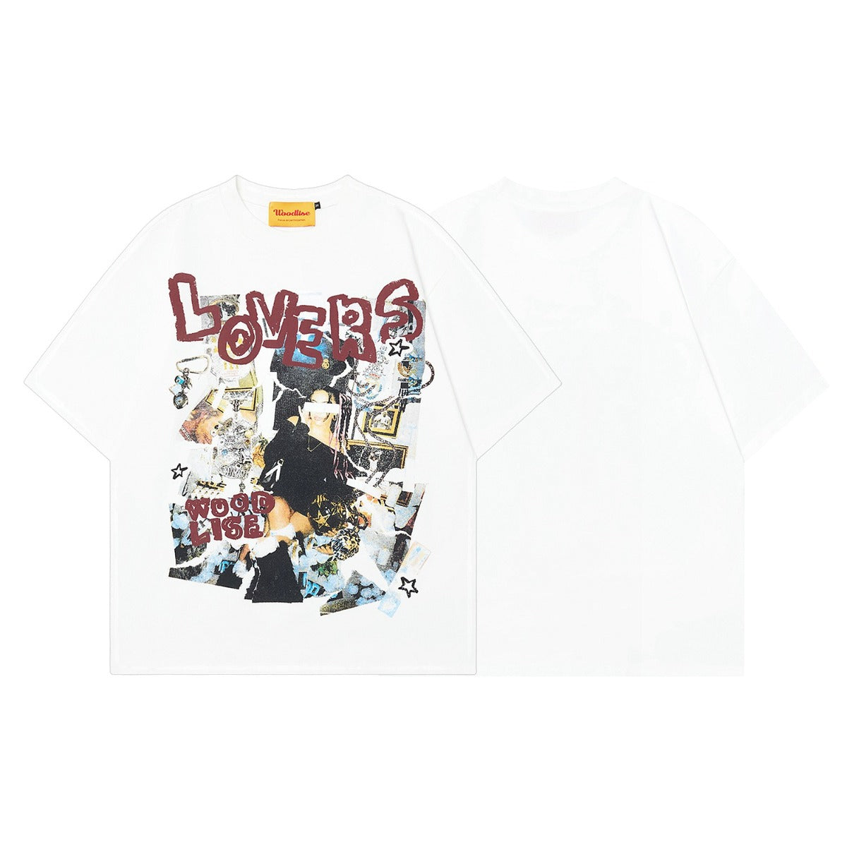 90s West Coast Hip Hop Fashion T Shirts Retro Cotton Short Sleeve T-Shirts