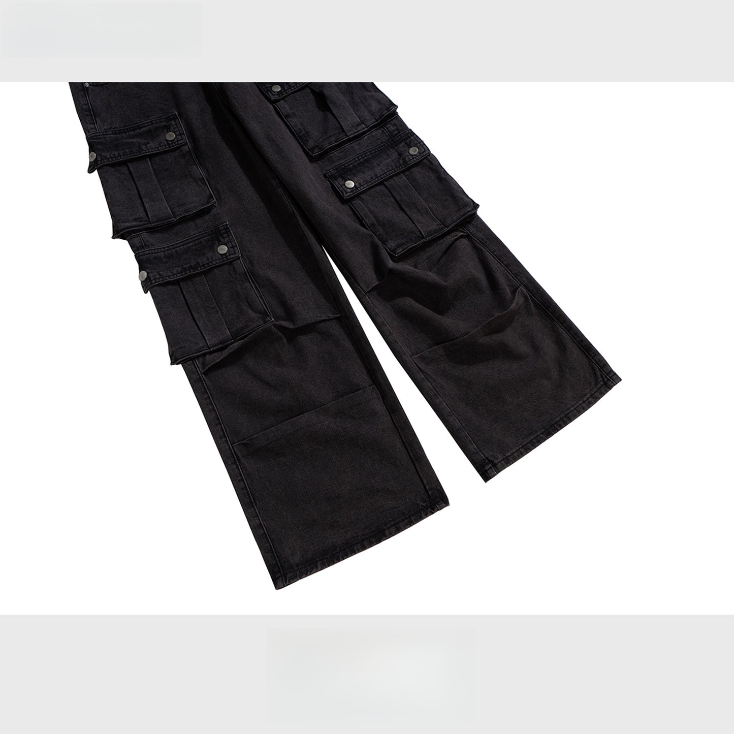 Rock Revival Jeans Long Pants Multi-Pocket Wide-Foot Jeans