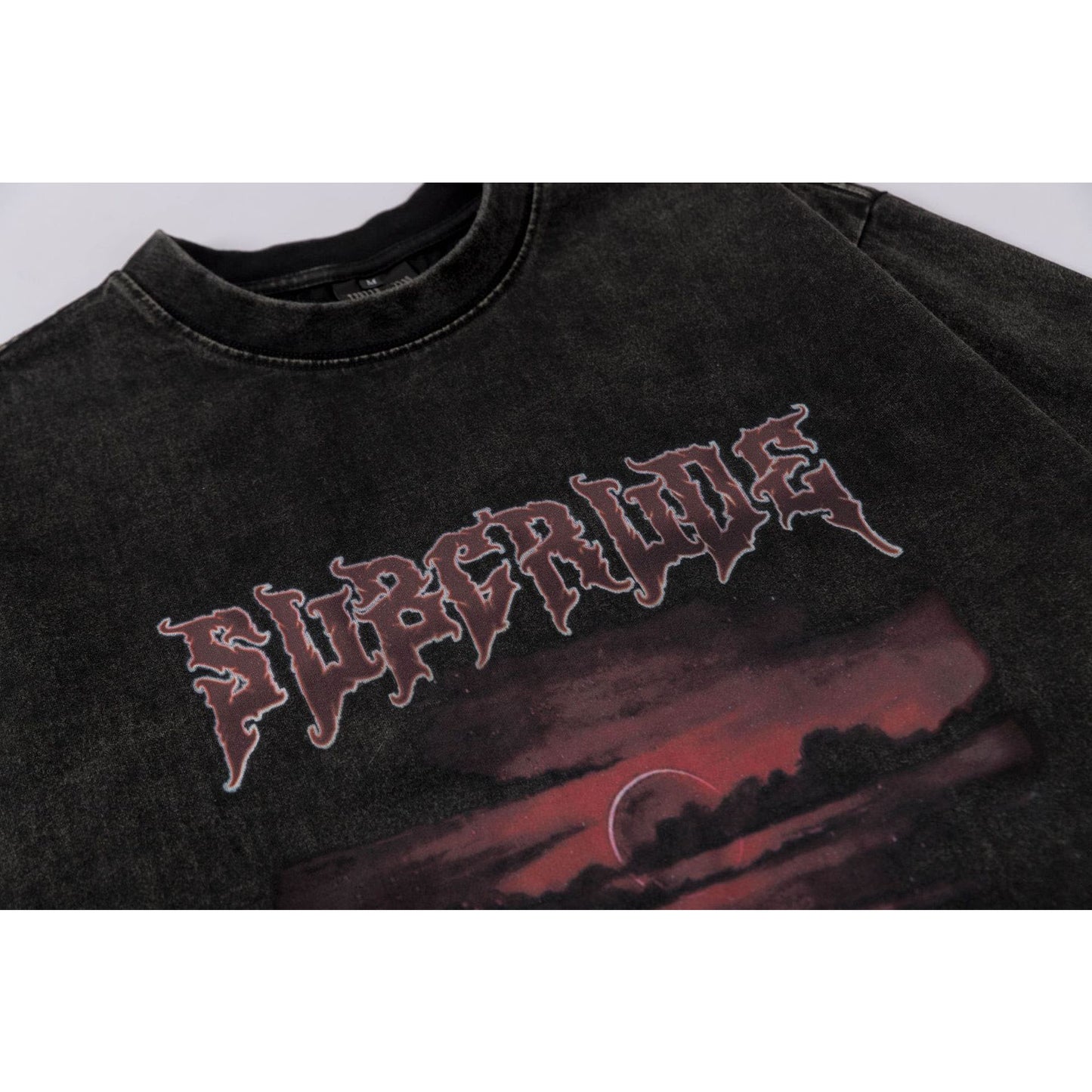 1990 Fashion T-Shirt Summer retro washing water old printed short-sleeved T-shirt