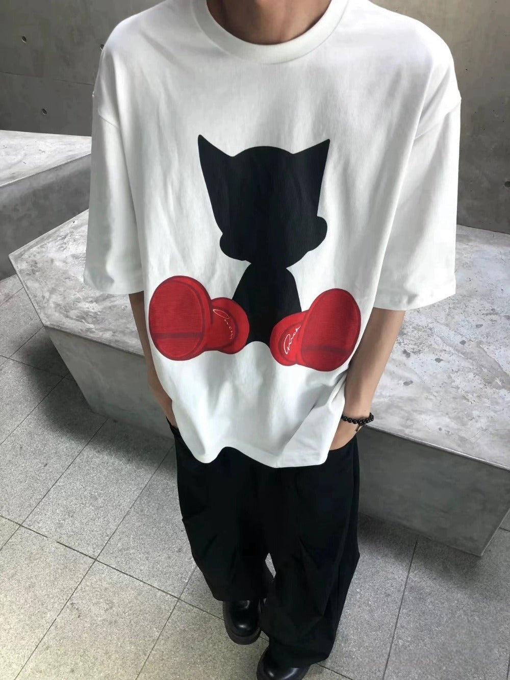 Streetwear Eua t shirt summer casual short wide cleanfit short sleeve t-shirt top