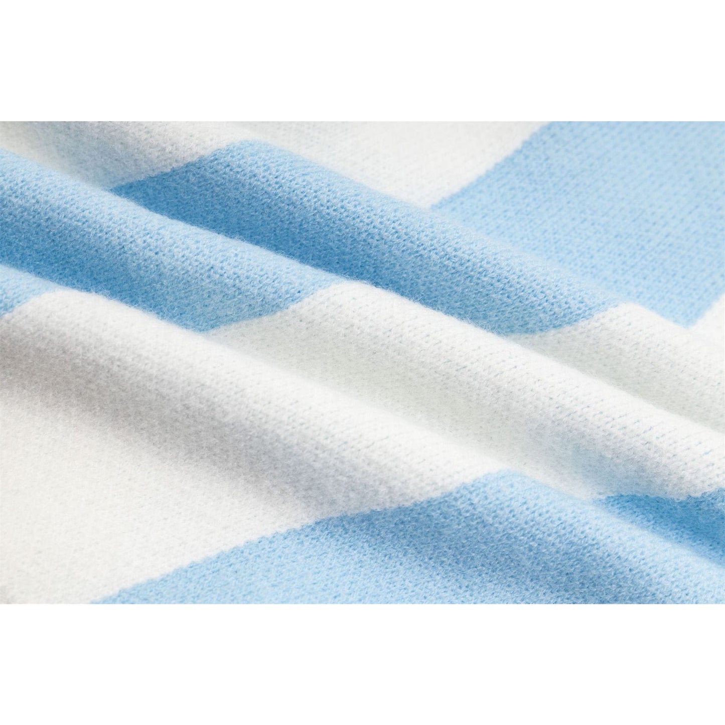 Marcas De Streetwear Striped Letter-Embroidered Lapel Sweater