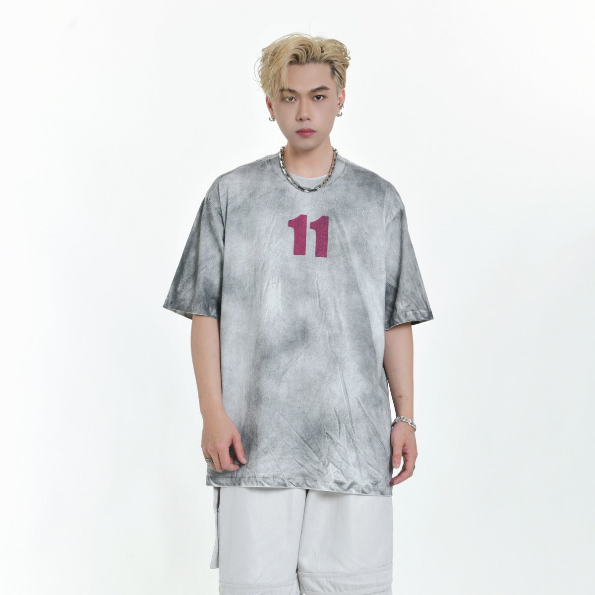 60s Style T Shirts Washed T-Shirts Loose Short Sleeves T