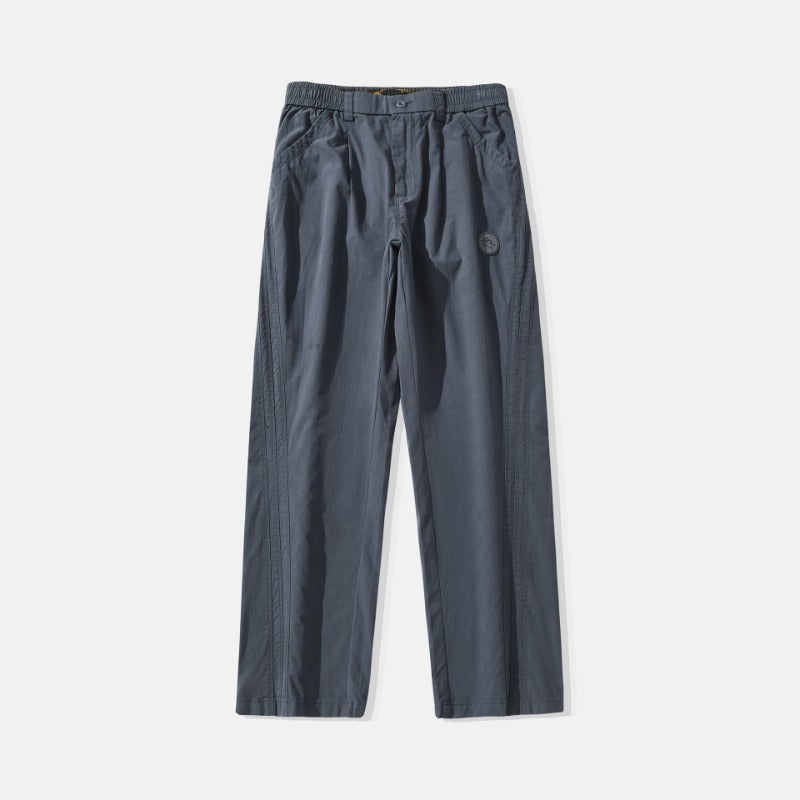 Men Casual Pants Loose Straight Spring Cotton Boys