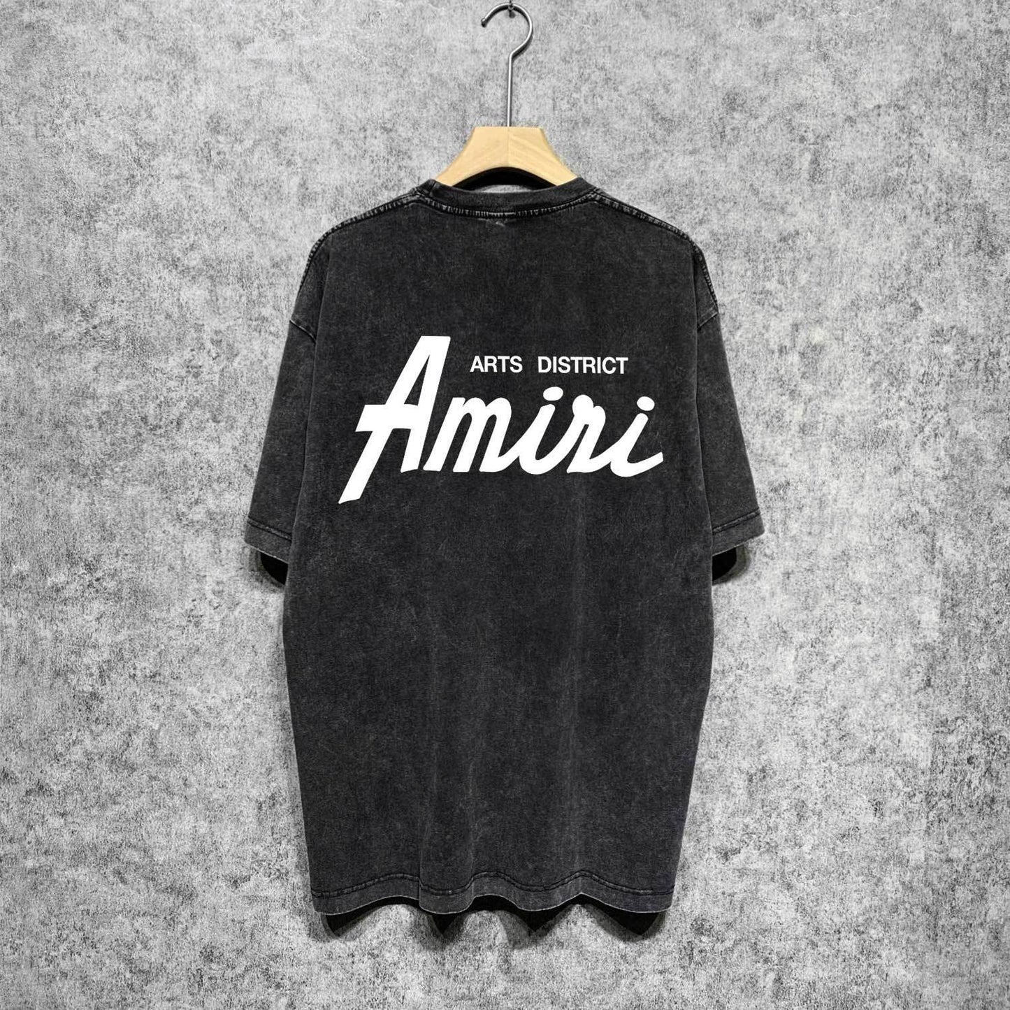 Amiri washed t-shirt pure letter short sleeves