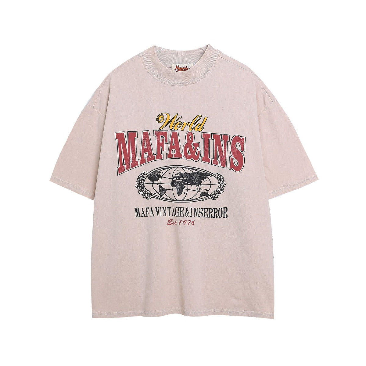 Ye T Shirt Summer Retro Washed Old T-Shirt Short Sleeve