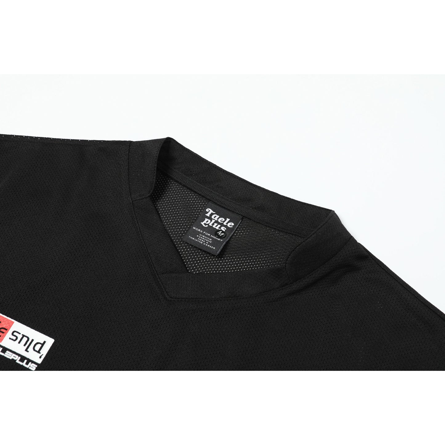 60s Style T Shirts Spring Vintage Sports Mesh T-Shirt Long Sleeve