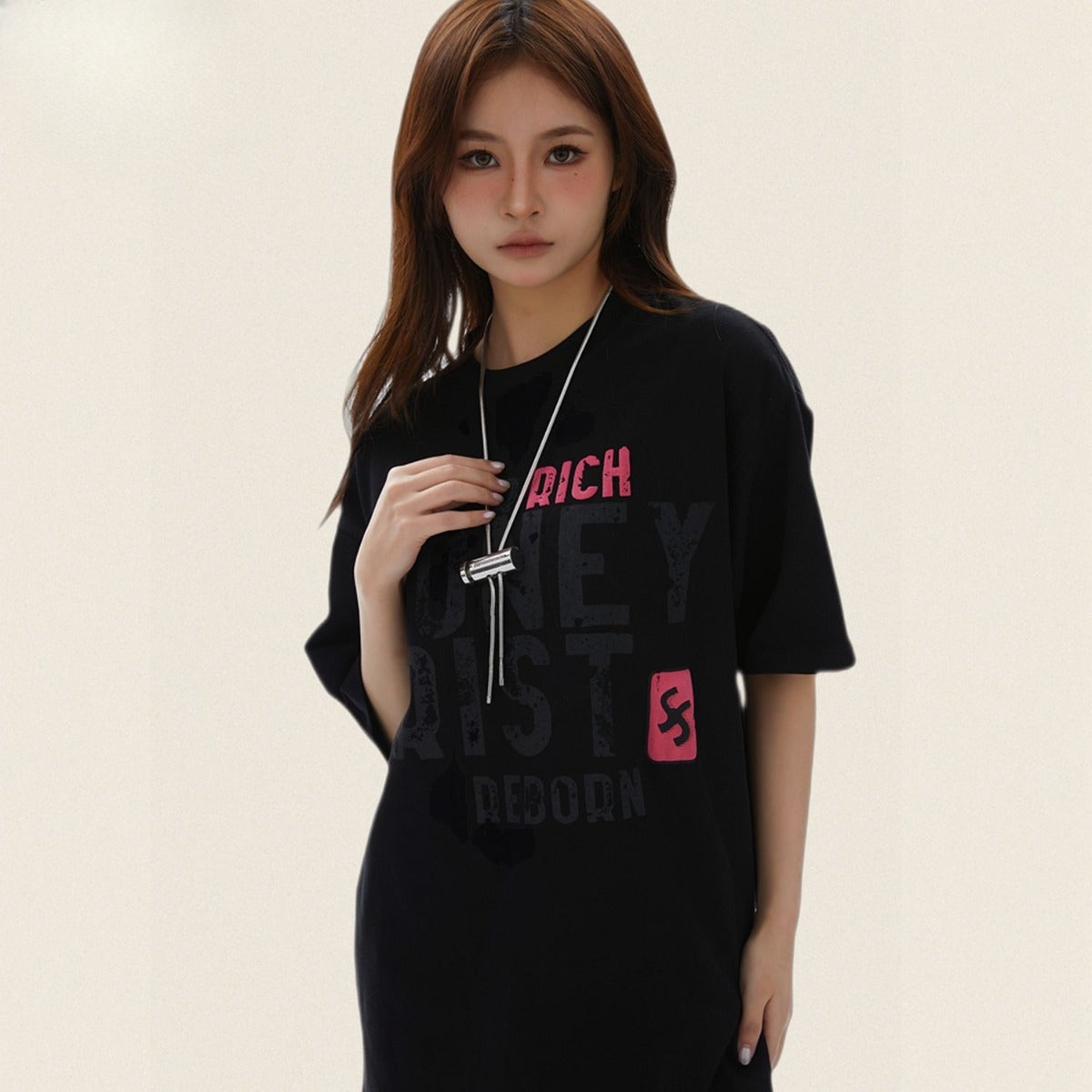 90s West Coast Hip Hop Fashion T-Shirts Casual Simple Letter Print T-Shirts