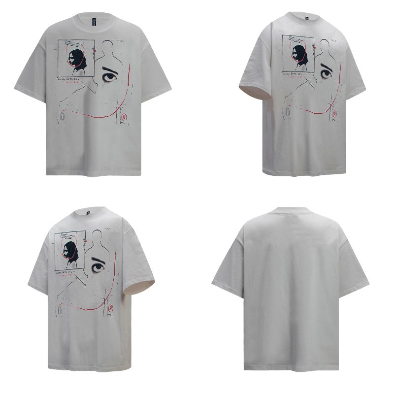 80s And 90s Vintage T-Shirts Vintage Portrait Short Sleeve T-Shirts