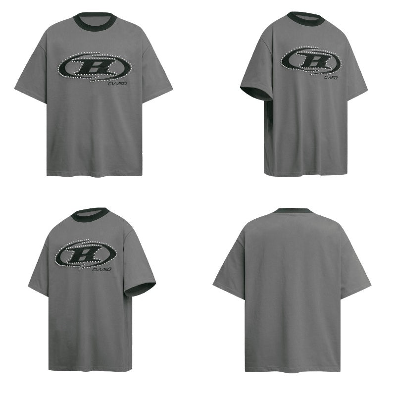 80s And 90s Vintage Pearl Embroidery Short Sleeve T-Shirts
