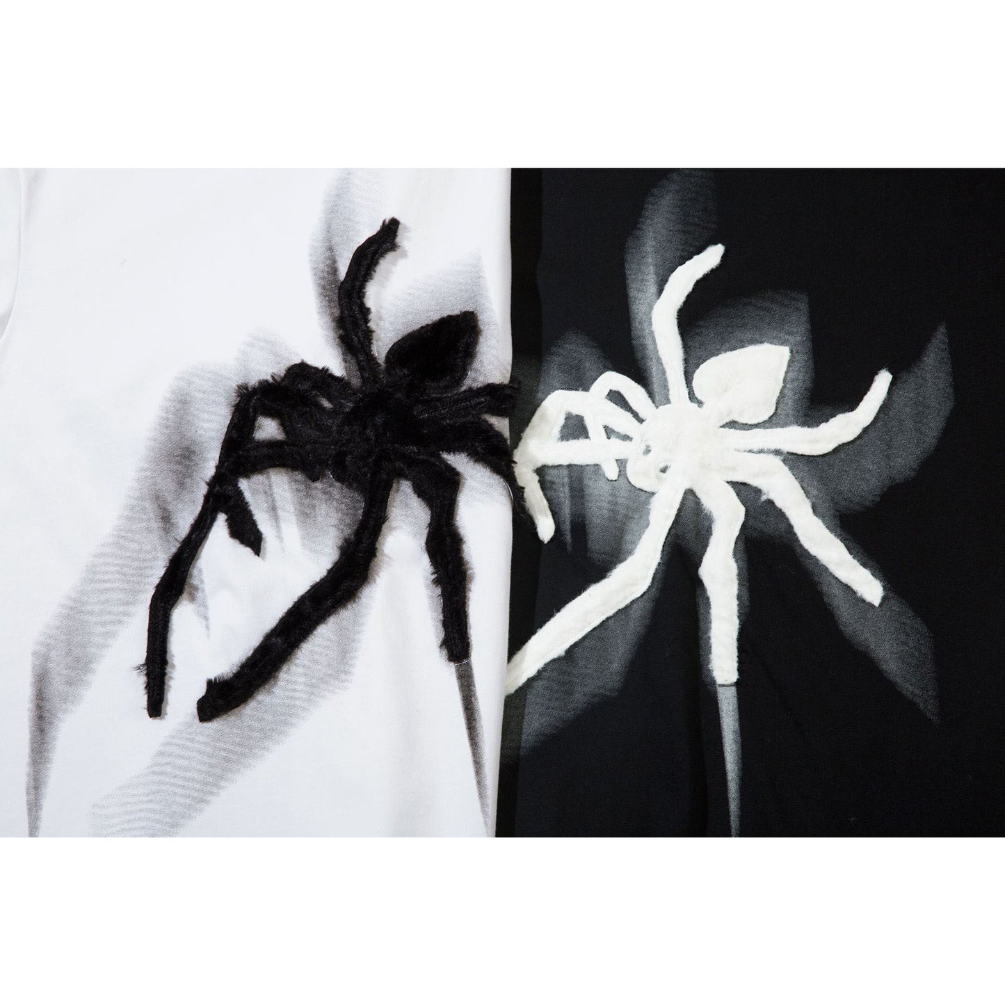 1990 Fashion T-Shirt Vintage T-Shirt Summer Spider Embroidery Short Sleeve