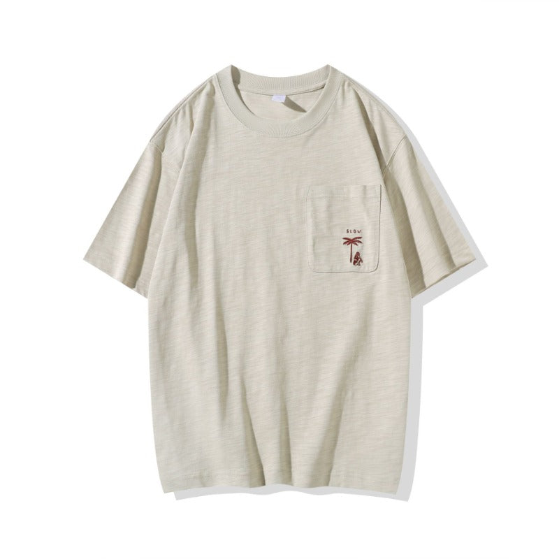 Men T-shirts Short Sleeve Summer Top Loose