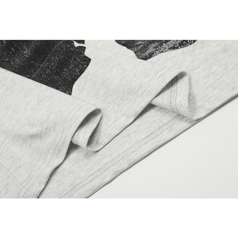 Marcas De Streetwear Summer Vintage Old Figure Print Short Sleeve T-Shirt