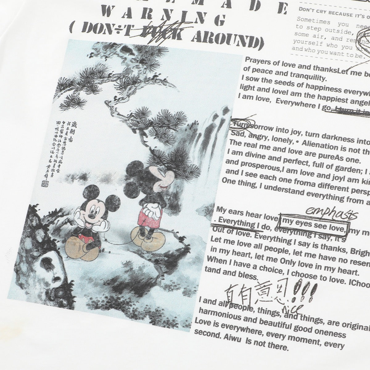 1990 Fashion T-Shirt Loose retro washed old cartoon print short sleeve t