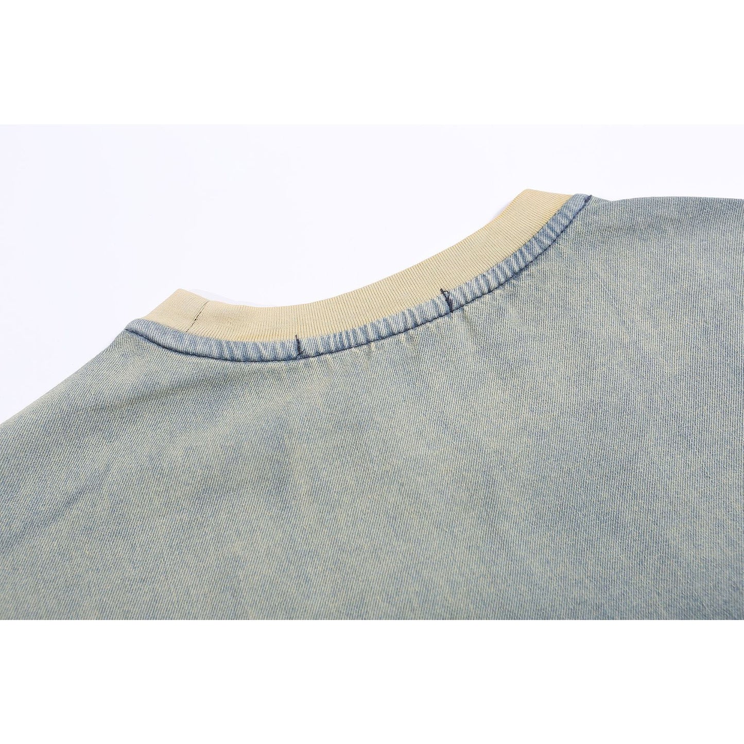 1990 Fashion T-Shirt Embroidery Short Sleeve