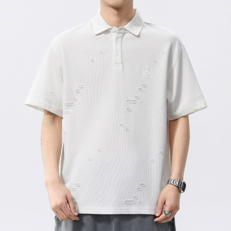 Men T-shirts Summer Short Sleeve Loose Top