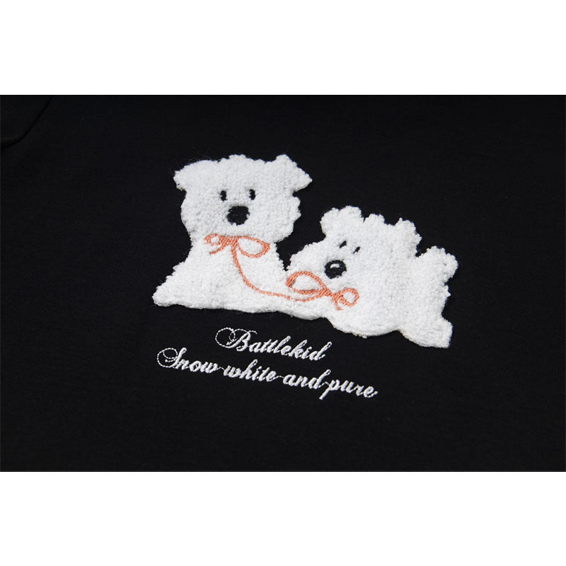 Casual Street Wear Embroidered Short Sleeve T-Shirt