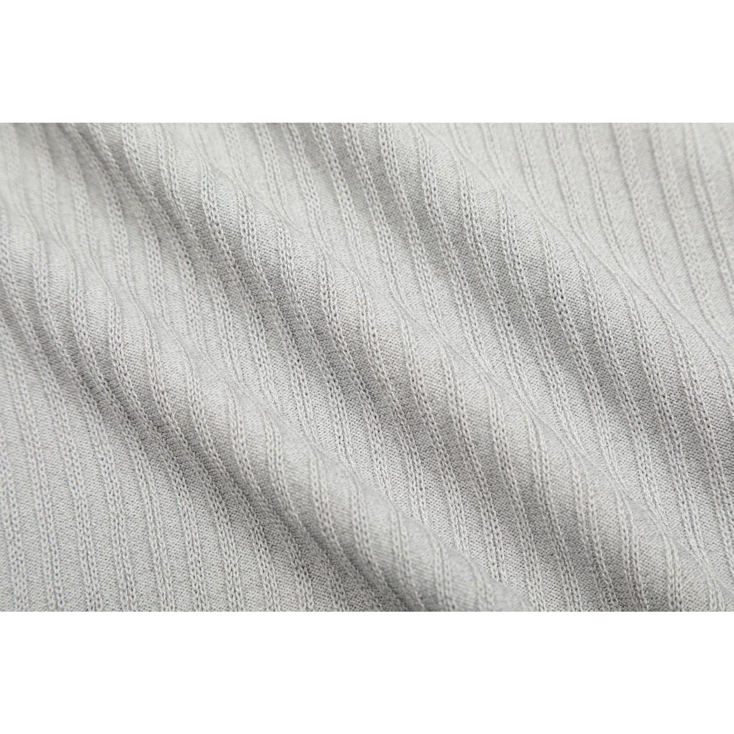 Casual Street Wear Short Sleeve T-Shirt Loose Casual Semi-turtleneck Knitwear