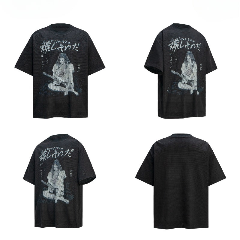 80s And 90s Vintage T Shirts Vintage Cartoon Waffle Crew Neck Short Sleeve T-Shirt