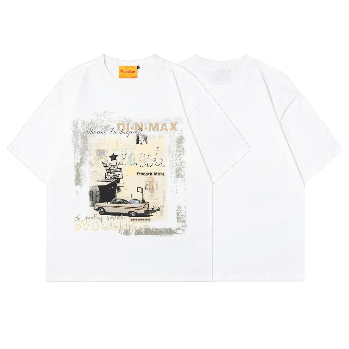 90s West Coast Hip Hop Fashion T-Shirts Vintage Car Magazine Print Short Sleeve Cotton T-Shirt