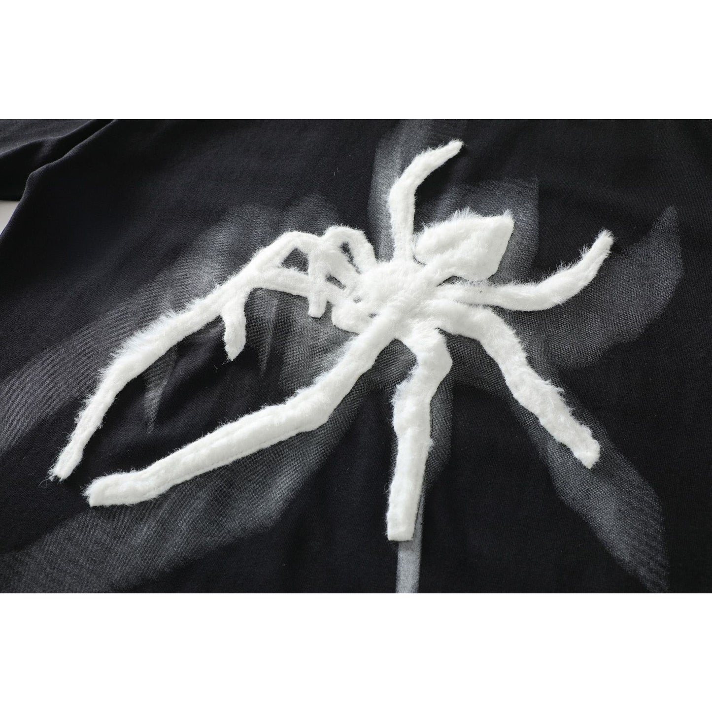 1990 Fashion T-Shirt Vintage T-Shirt Summer Spider Embroidery Short Sleeve