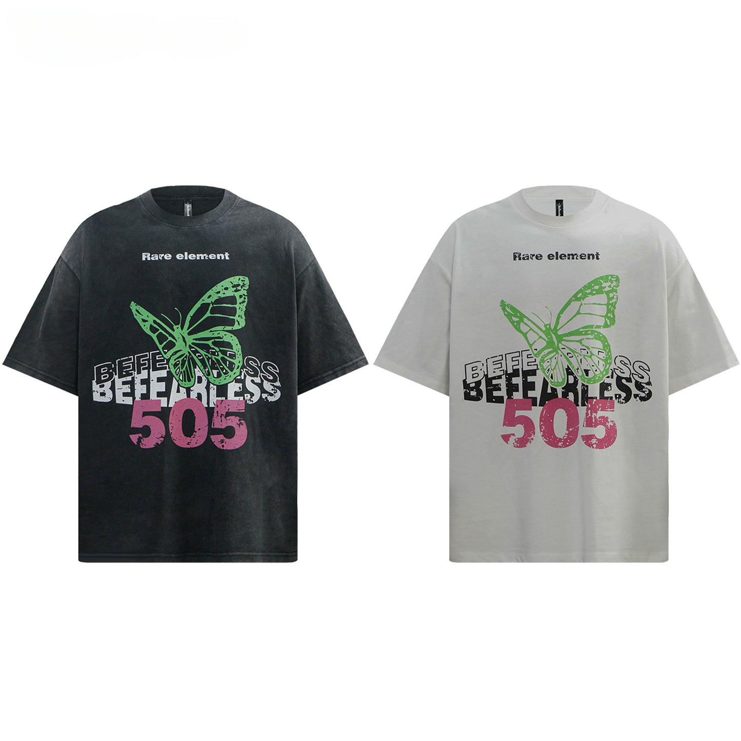 80s And 90s Vintage T Shirts Butterfly Short Sleeve Summer Male Female Loose
