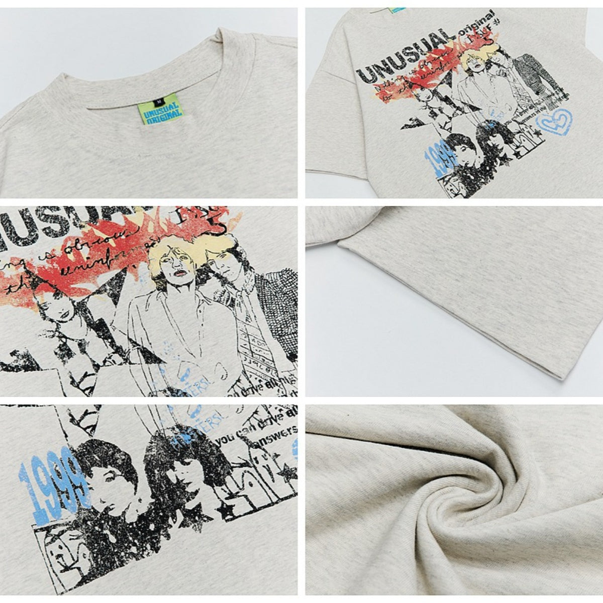 90s West Coast Hip Hop Fashion T Shirts Summer Vintage Old Figure Print Short Sleeve T-Shirts
