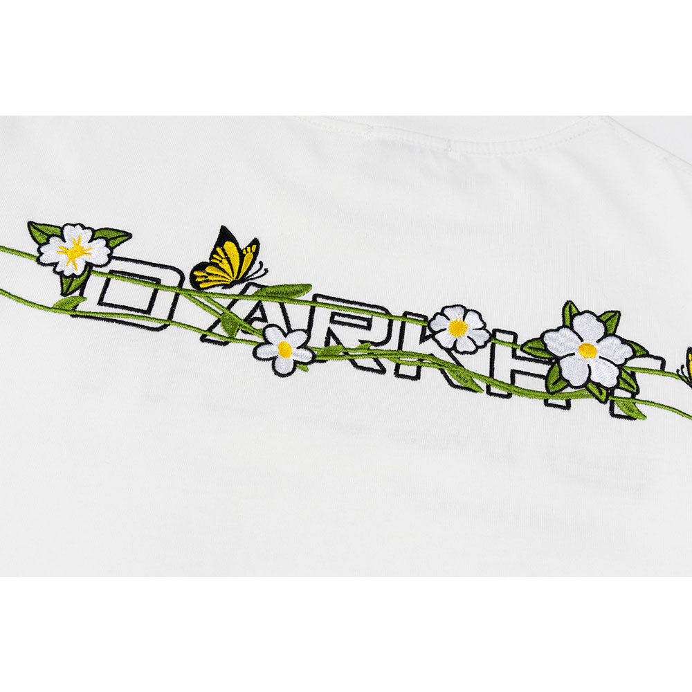 Vintage Usa Shirt Vintage Floral Embroidery Short Sleeve T-Shirt