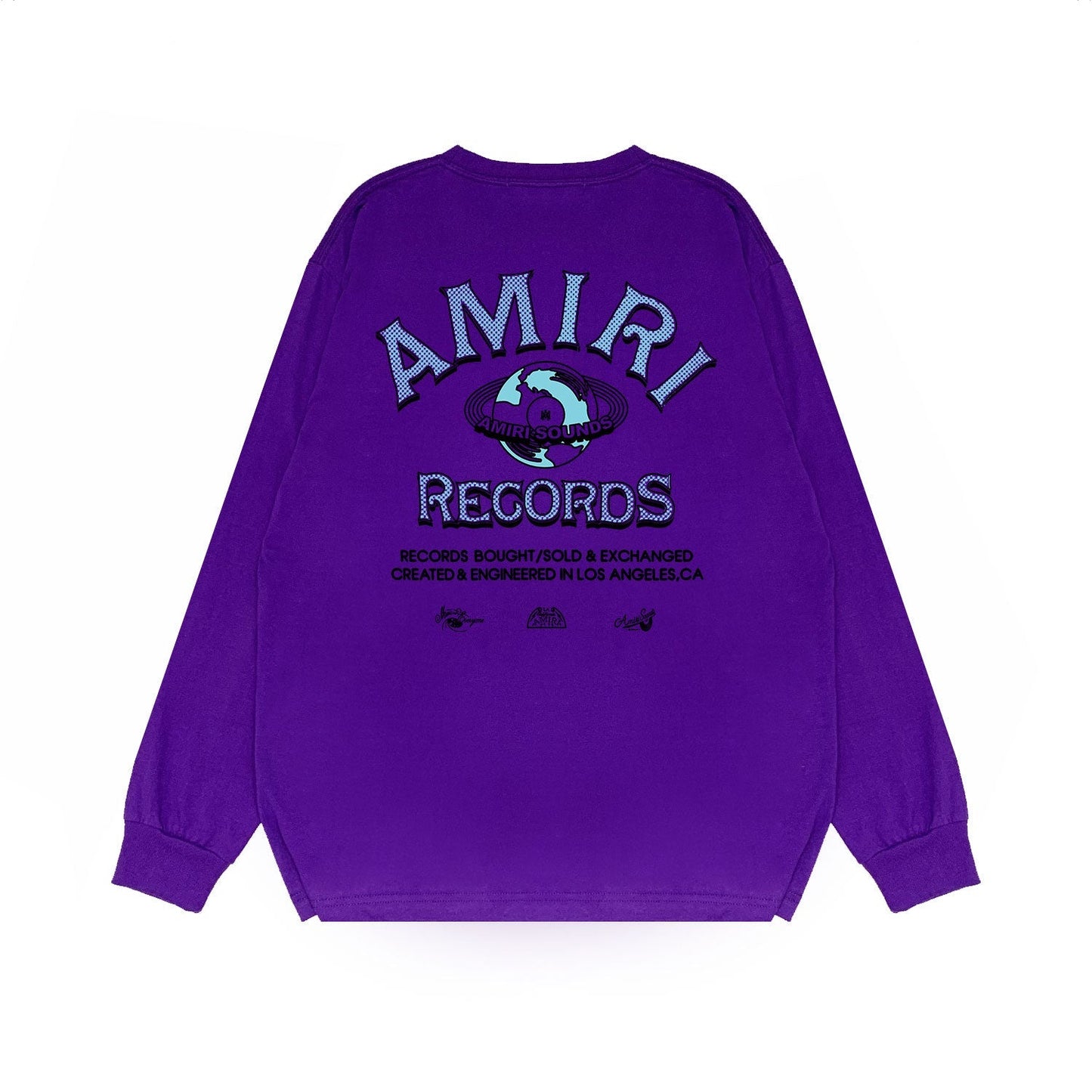 Amiri Long Sleeved Shirt Printed Trendy Pure Cotton