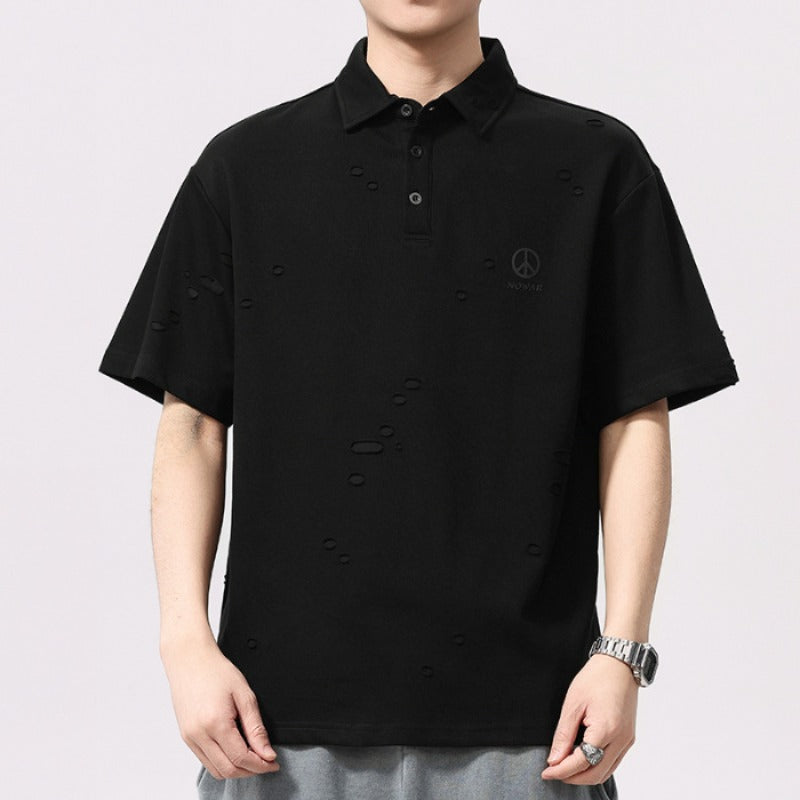 Men T-shirts Summer Short Sleeve Loose Top
