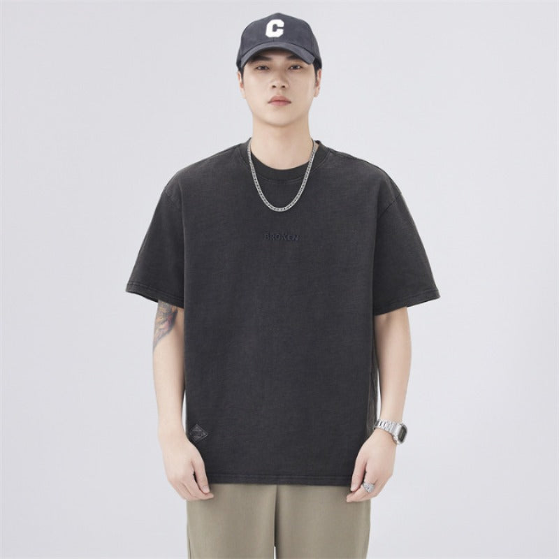 Men T-shirts Summer Short Sleeve Loose Top