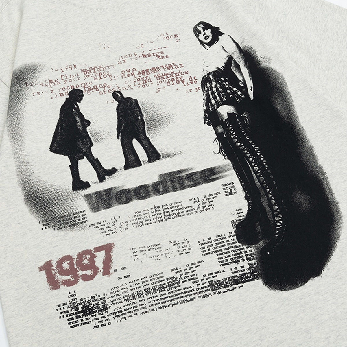 90s West Coast Hip Hop Fashion T Shirts Rock Character Print Short Sleeve T-Shirt