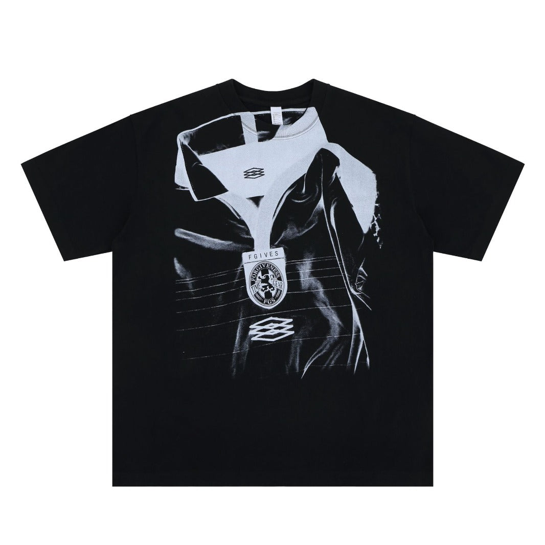 Vintage 90s Hip Hop Clothing Summer Crew Neck Short Sleeve T-Shirt