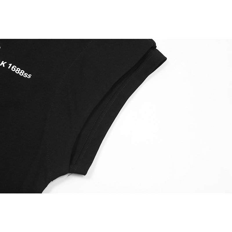 Marcas De Streetwear Two-Letter Print Short Sleeve T-Shirt