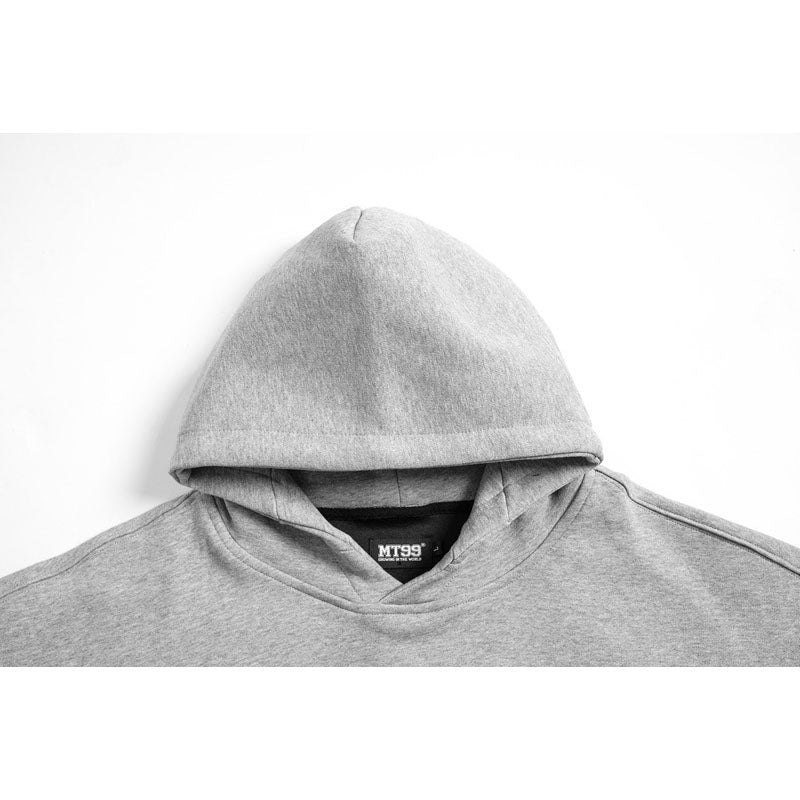 Streetwear Hoodie Vintage Alphabet Embroidered Hooded Sweater Oversize Loose Hoodie