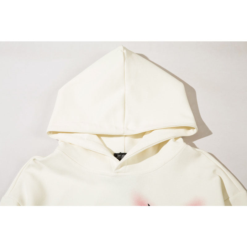 Streetwear Hoodie Hip Hop Graffiti Pentagram Hooded Sweater Vintage Hoodie