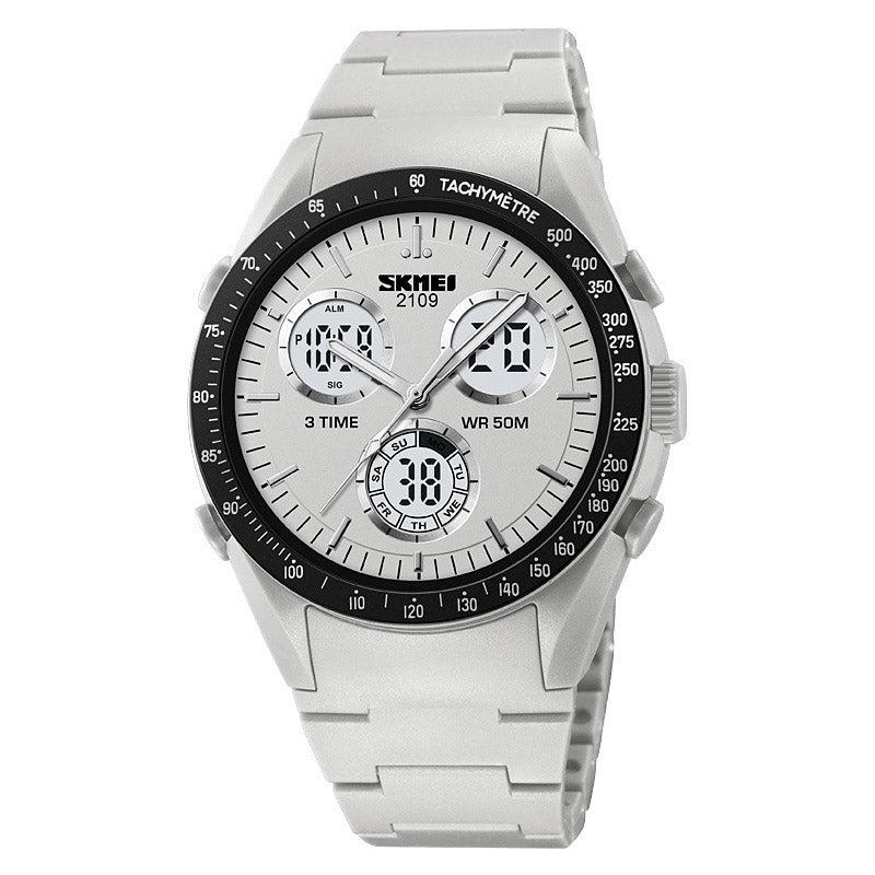 Analog-Digital Watch Sports Waterproof Electronic Watch Male