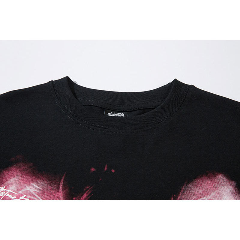 Marcas De Streetwear Butterfly Print Long Sleeve T-Shirt oversize