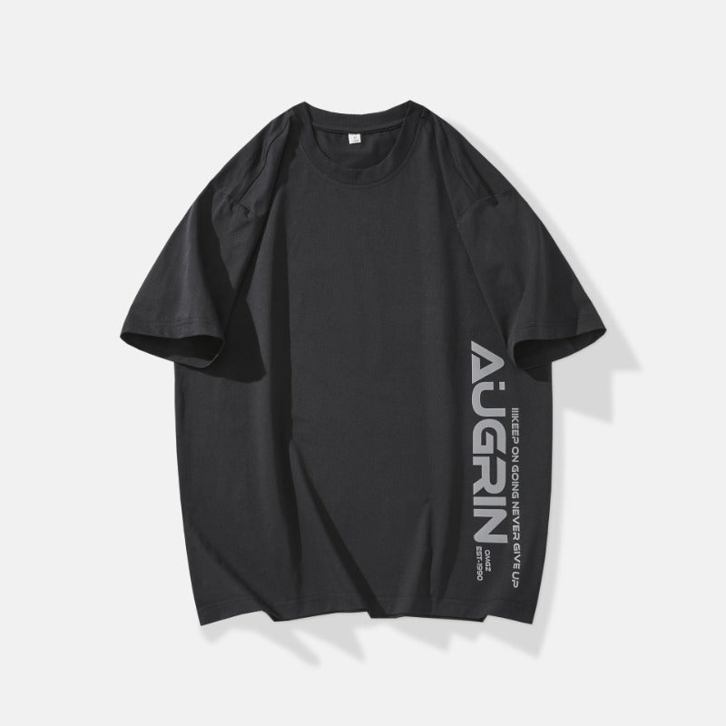 Mens T-shirts Summer Print Short Sleeves Loose
