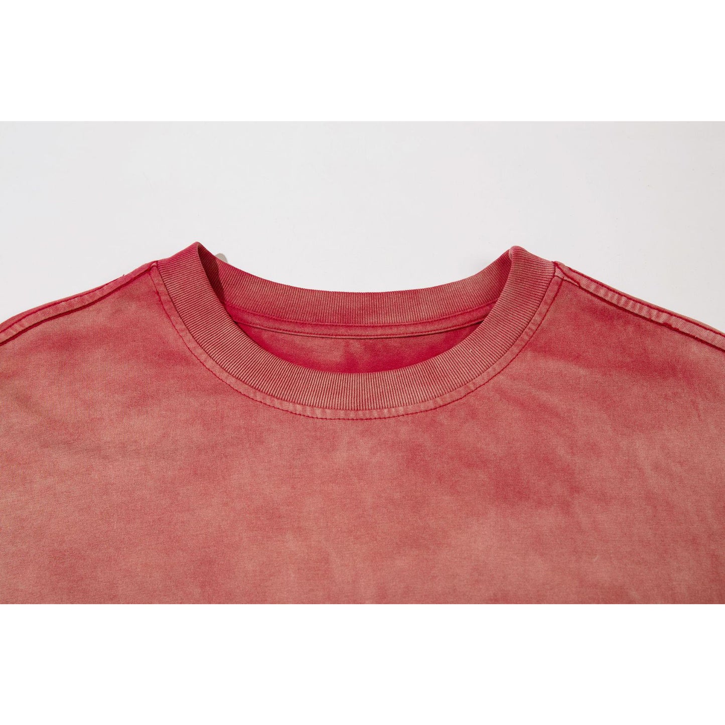 Vintage tarz t shirt retro old gradual change letter embroidery short sleeve t-shirt summer loose top
