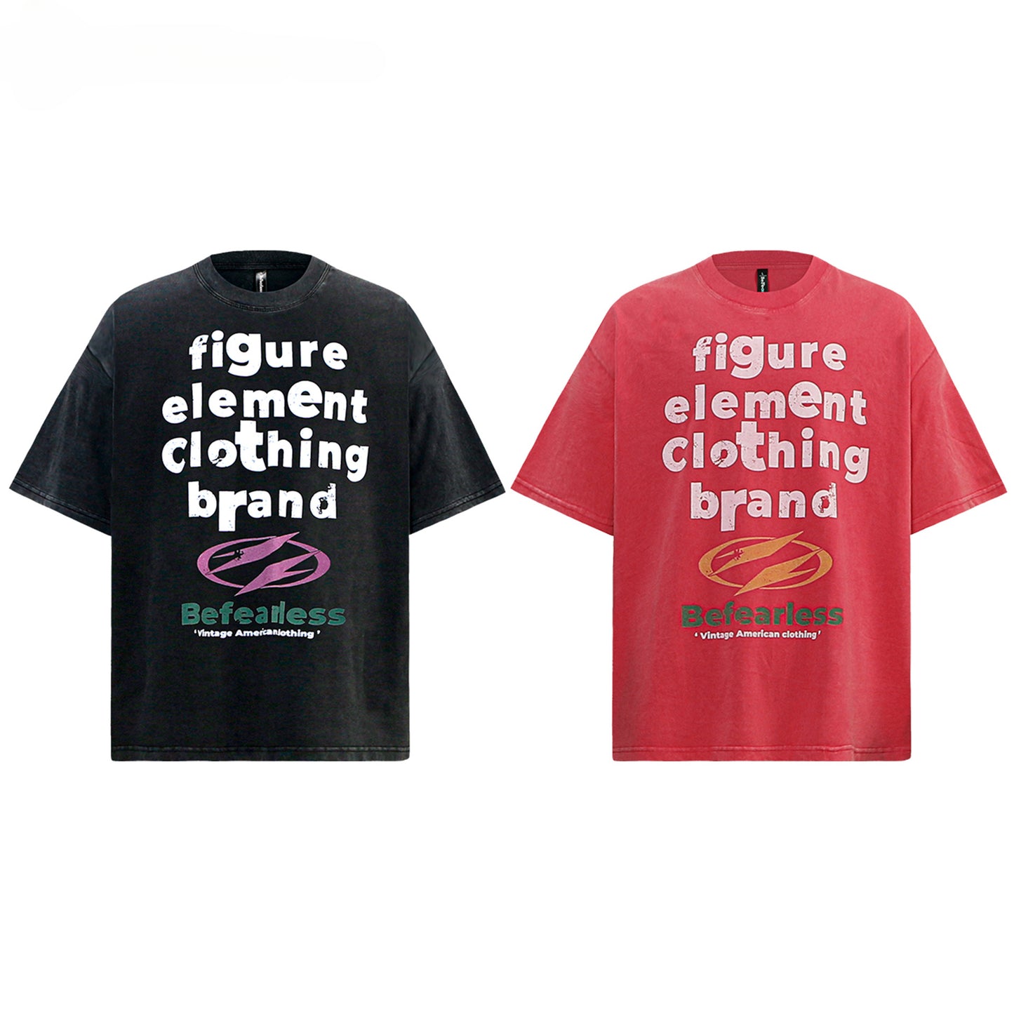 80s And 90s Vintage T Shirts Letter Short Sleeve Men's and Women's Summer Loose Top