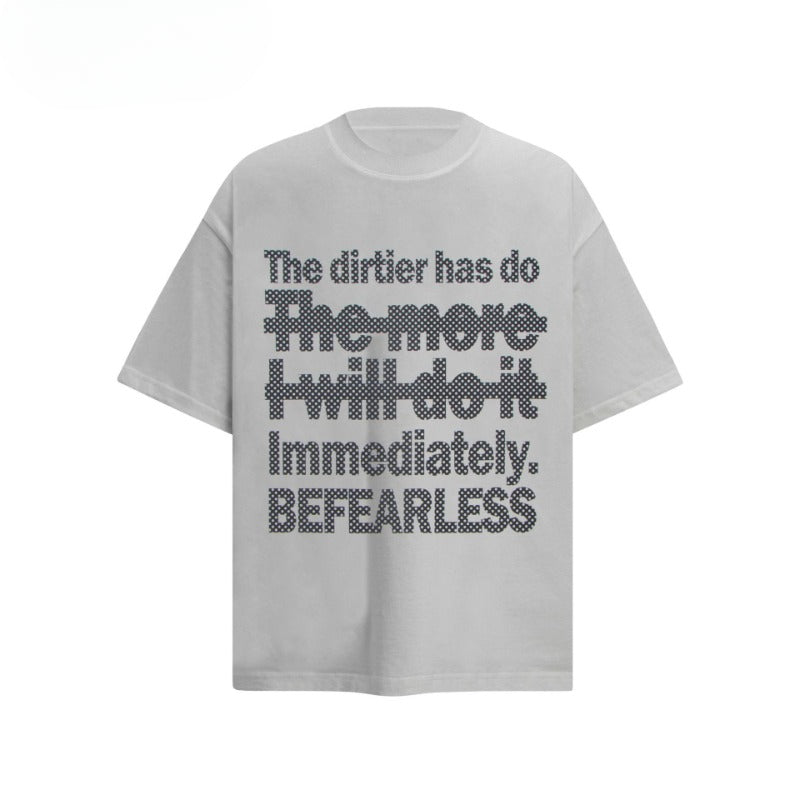 80s And 90s Vintage T Shirts Vintage Washing Water Old Letter Short Sleeve T-Shirts