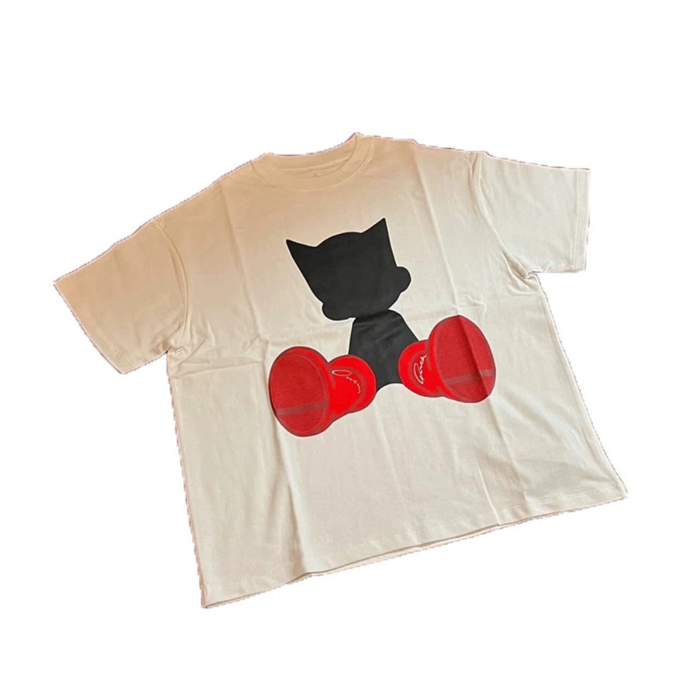 Streetwear Eua t shirt summer casual short wide cleanfit short sleeve t-shirt top