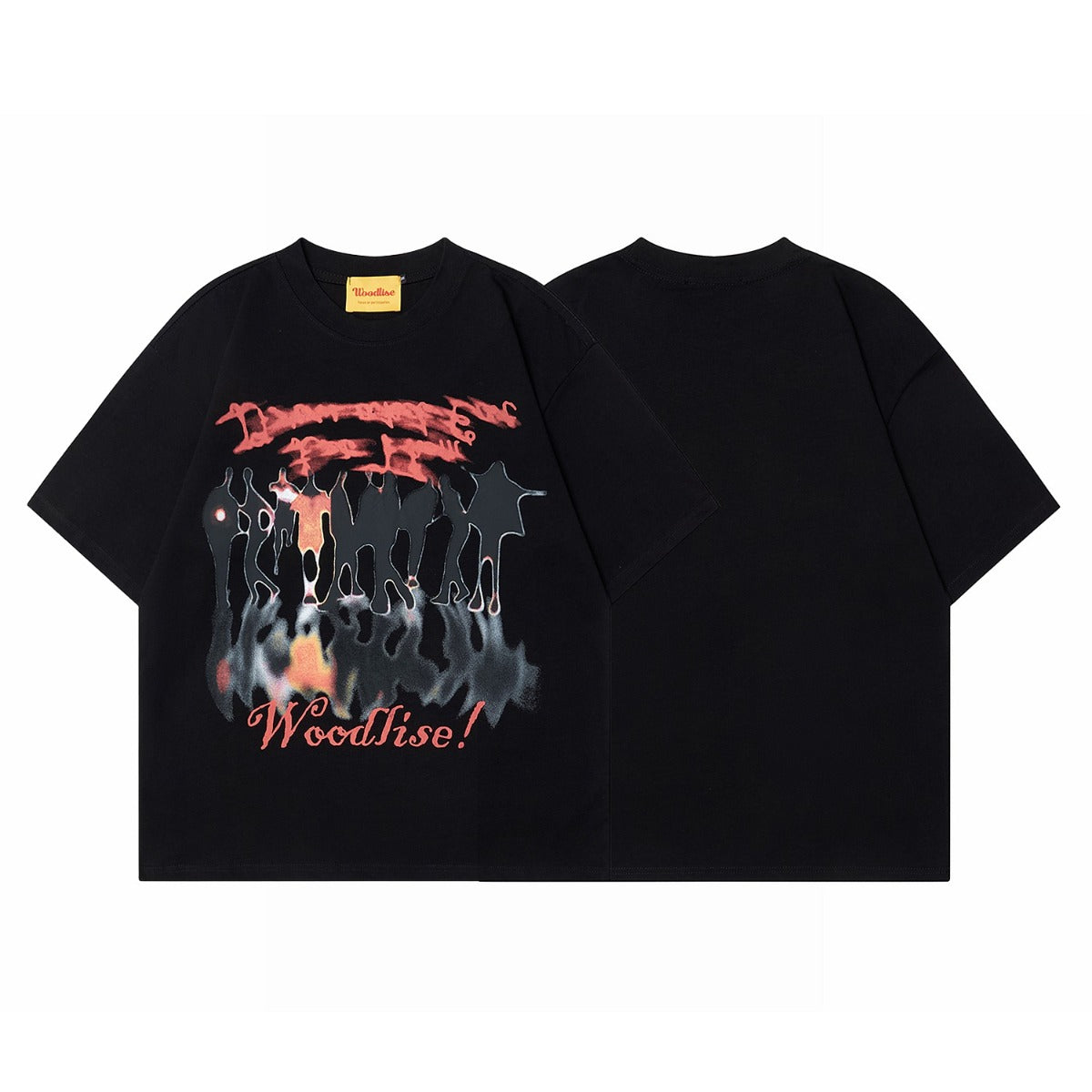 90s West Coast Hip Hop Fashion T Shirts Summer Couple Loose Oversize Short Sleeve T-Shirt
